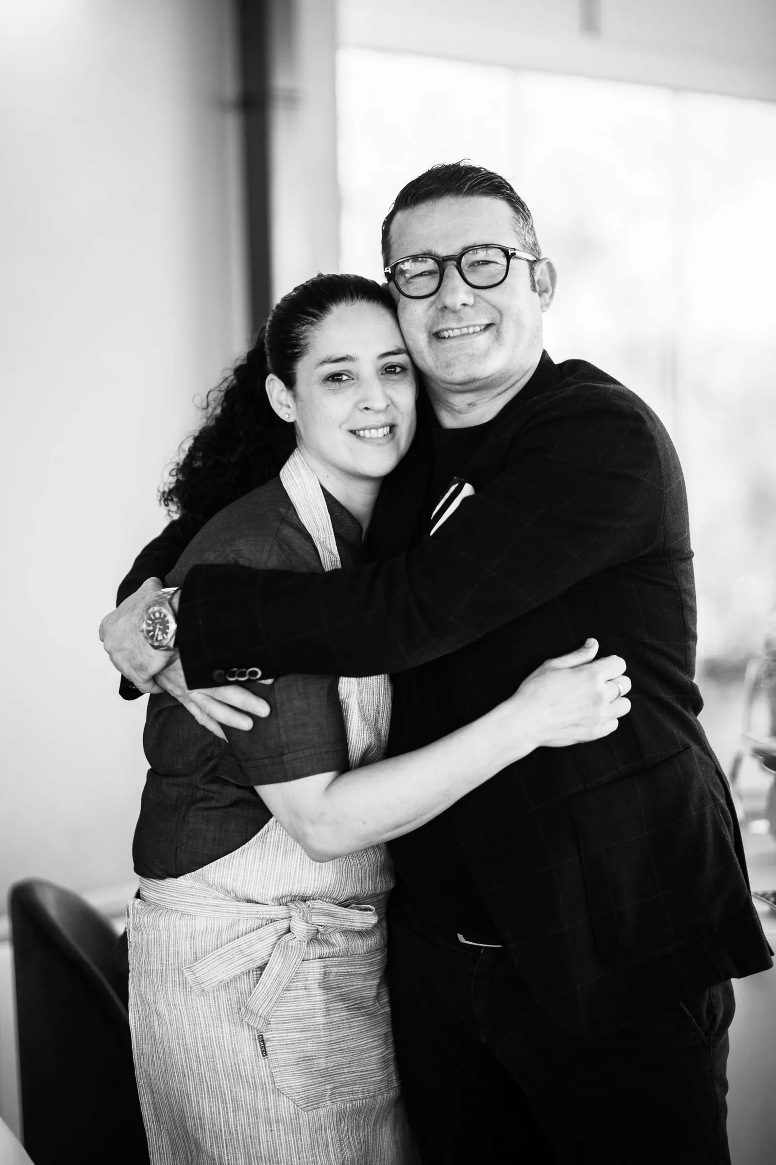 Fabio e Naty, in bianco e nero